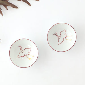 Sauce Plate White Crane | Hasami Ware