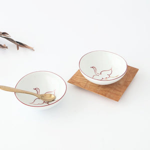 Sauce Plate White Crane | Hasami Ware