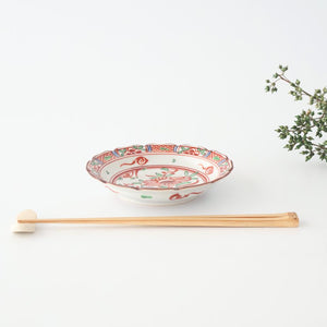 Flower-shaped Plate Blue and Red | Hasami Ware