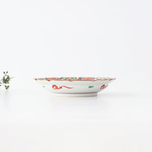 Flower-shaped Plate Blue and Red | Hasami Ware