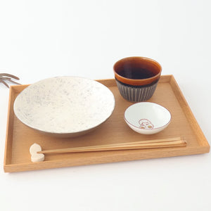 Triangular Medium Plate White Kohiki | Hasami Ware