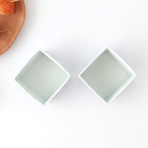 Small Square Bowl Blue Wave | Kobachi Hasami Ware