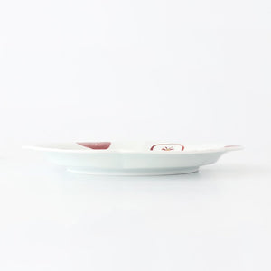 Koyo Kiln Flower-shaped Plate Red and White Plum | Arita Ware