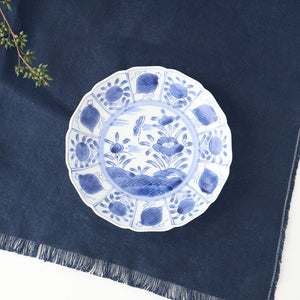 Plate Underglaze Blue Fuyo-de 18㎝/7in | Arita Ware