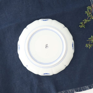 Plate Underglaze Blue Fuyo-de 18㎝/7in | Arita Ware