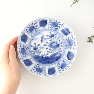 Plate Underglaze Blue Fuyo-de 18㎝/7in | Arita Ware