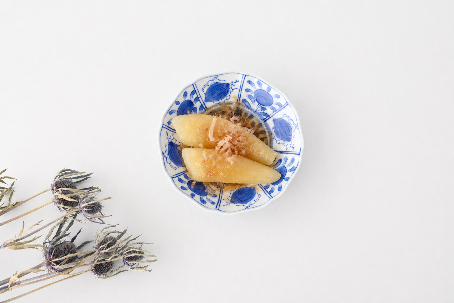 Small Plate Underglaze Blue Fuyo-de 10㎝/4in | Arita Ware