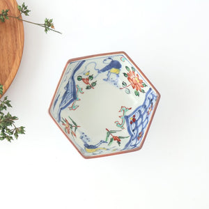 Small Hexagonal Bowl Children's Pattern｜Kobachi Hasami Ware