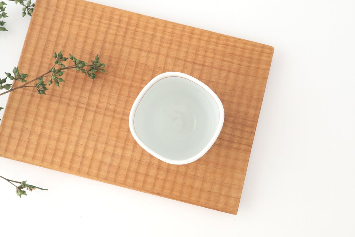 Japanese Cup Red Flowers M | Yunomi Arita Ware