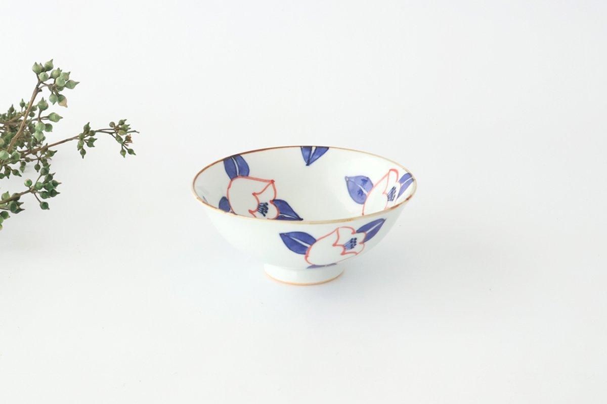 Rice Bowl Red Camellia | Arita Ware