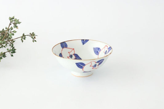 Rice Bowl Red Camellia | Arita Ware