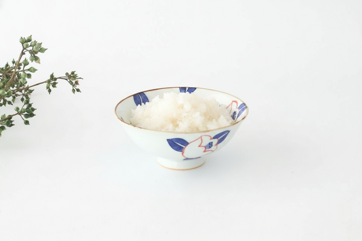 Rice Bowl Red Camellia | Arita Ware