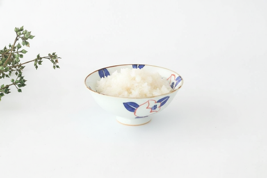 Rice Bowl Red Camellia | Arita Ware
