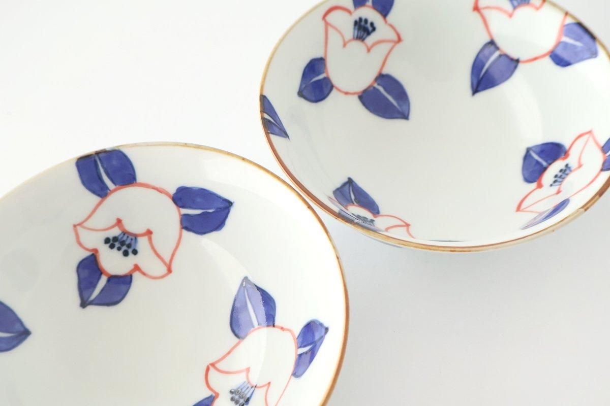 Rice Bowl Red Camellia | Arita Ware