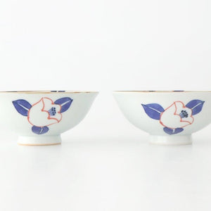Rice Bowl Red Camellia | Arita Ware