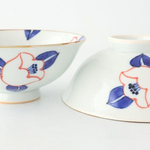 Rice Bowl Red Camellia | Arita Ware