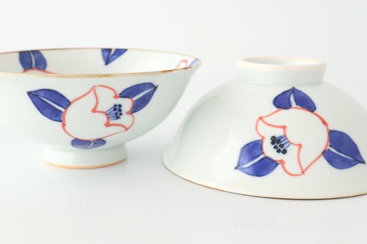 Rice Bowl Red Camellia | Arita Ware