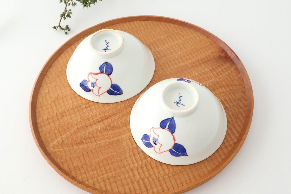 Rice Bowl Red Camellia | Arita Ware
