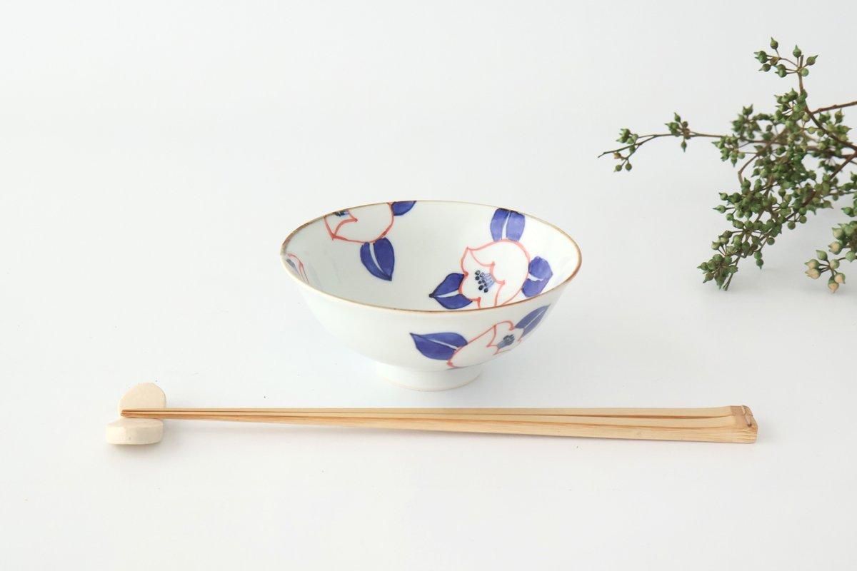 Rice Bowl Red Camellia | Arita Ware