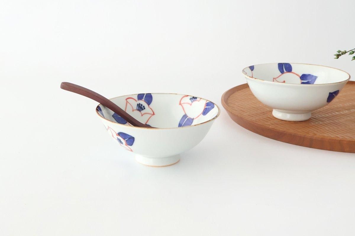 Rice Bowl Red Camellia | Arita Ware