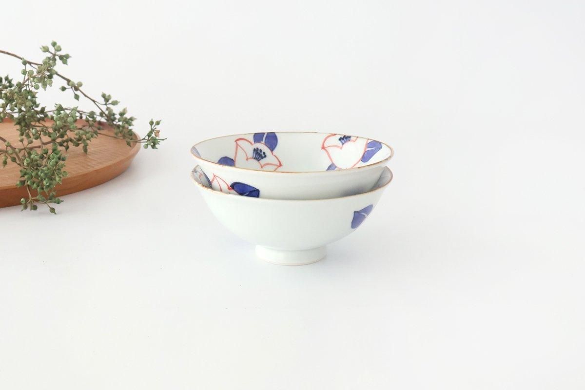 Rice Bowl Red Camellia | Arita Ware
