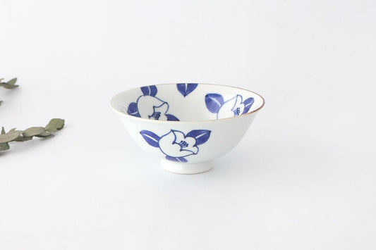 Rice Bowl Blue Camellia | Arita Ware