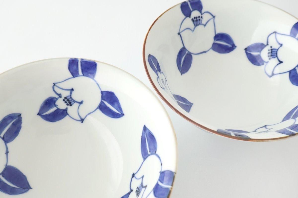 Rice Bowl Blue Camellia | Arita Ware