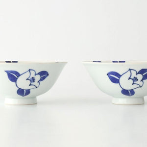 Rice Bowl Blue Camellia | Arita Ware