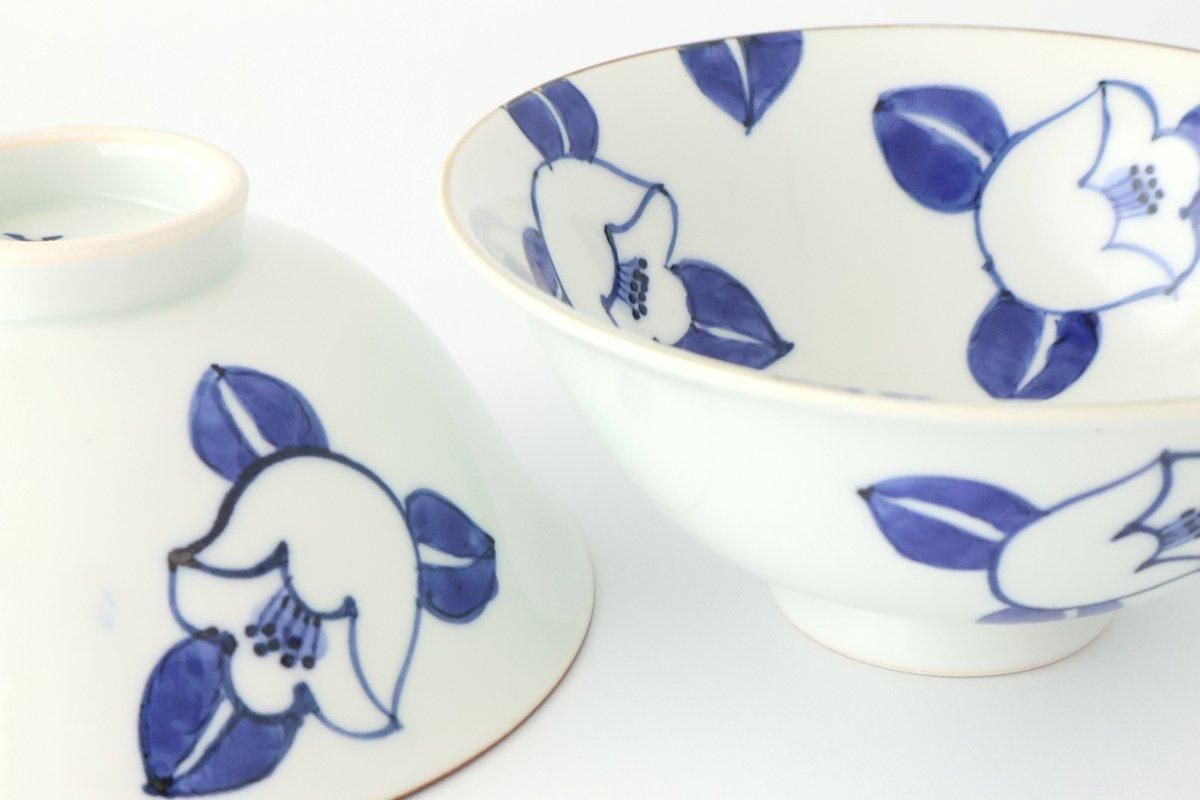 Rice Bowl Blue Camellia | Arita Ware