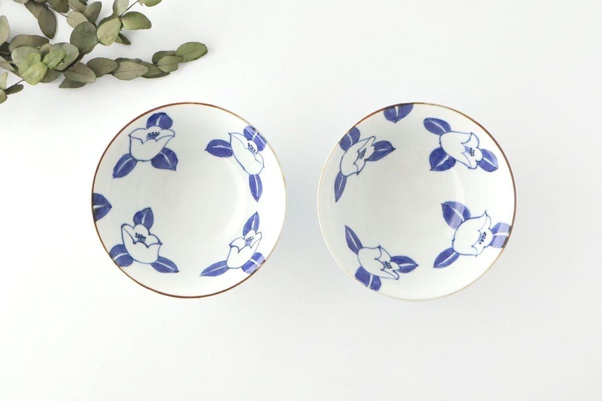 Rice Bowl Blue Camellia | Arita Ware