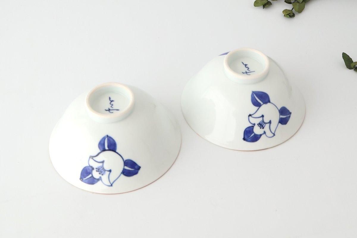 Rice Bowl Blue Camellia | Arita Ware
