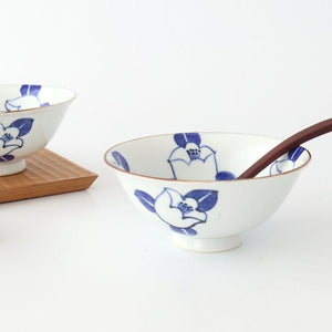 Rice Bowl Blue Camellia | Arita Ware