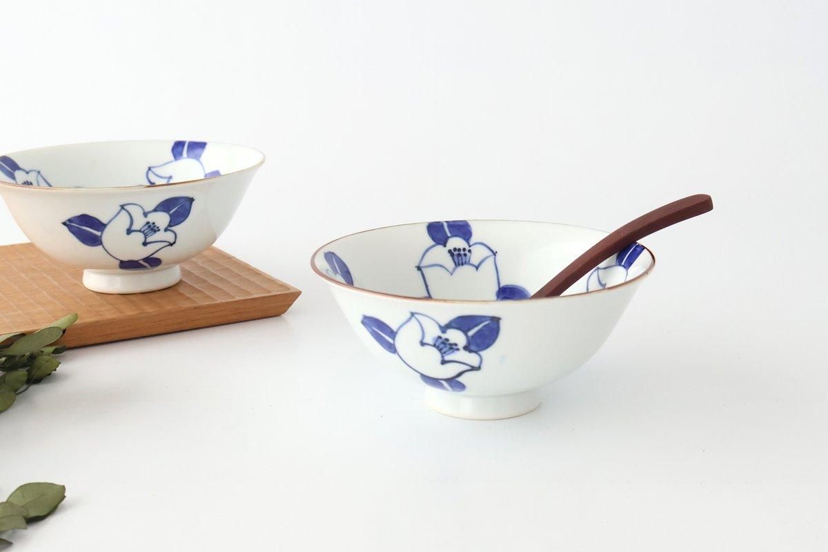 Rice Bowl Blue Camellia | Arita Ware