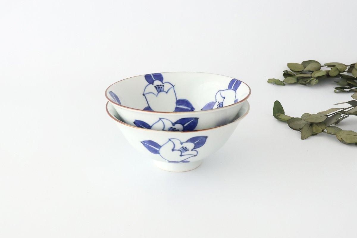 Rice Bowl Blue Camellia | Arita Ware