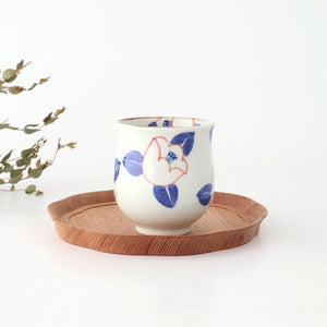 Japanese Cup Red Camellia | Yunomi Arita Ware