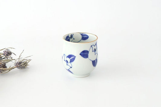 Japanese Cup Blue Camellia | Yunomi Arita Ware