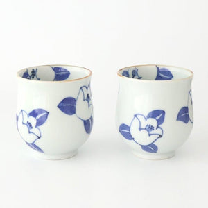 Japanese Cup Blue Camellia | Yunomi Arita Ware