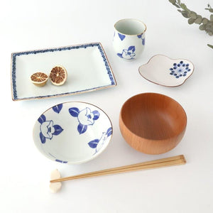 Japanese Cup Blue Camellia | Yunomi Arita Ware