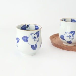 Japanese Cup Blue Camellia | Yunomi Arita Ware