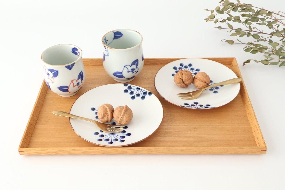 Japanese Cup Blue Camellia | Yunomi Arita Ware