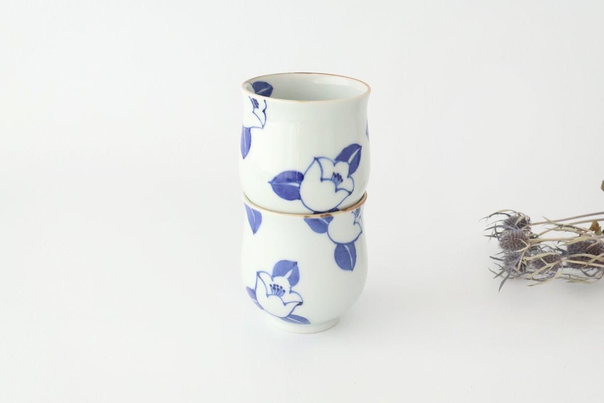 Japanese Cup Blue Camellia | Yunomi Arita Ware