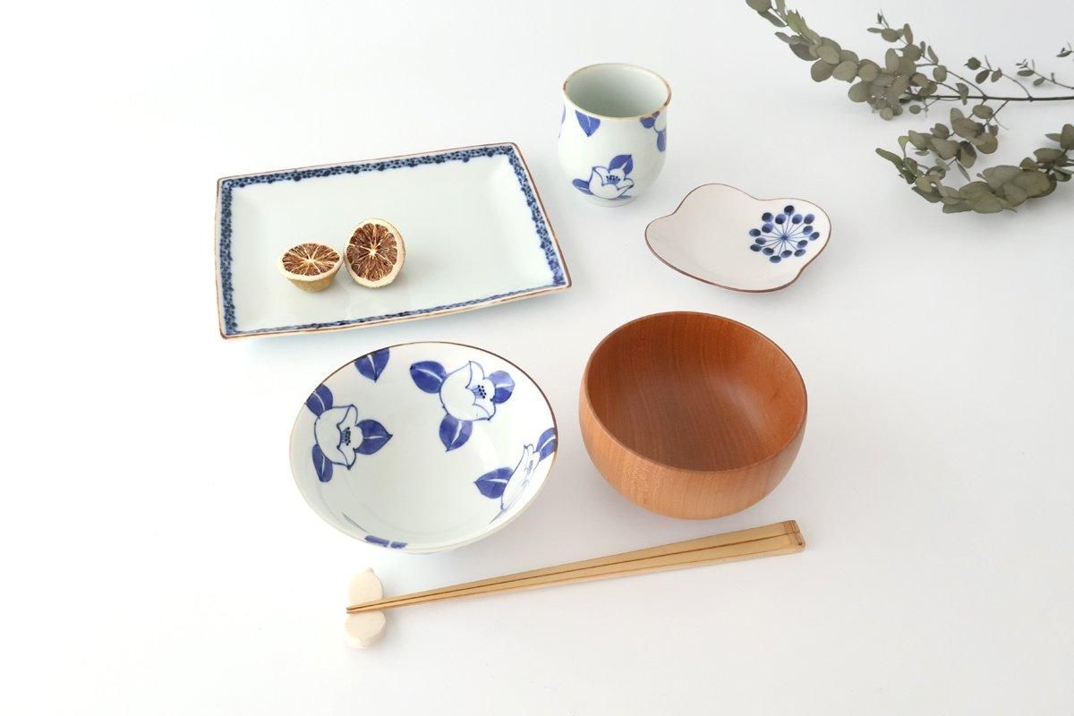 Rectangle Plate Bule Rim | Sushi Plate Arita Ware