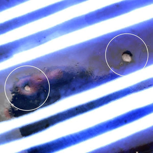 Rectangle Plate Bule and White Stripes | Sushi Plate Arita Ware