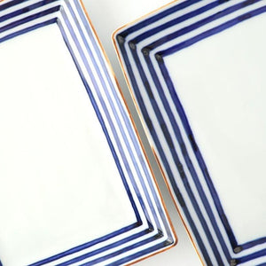 Rectangle Plate Lattice Pattern | Sushi Plate Arita Ware