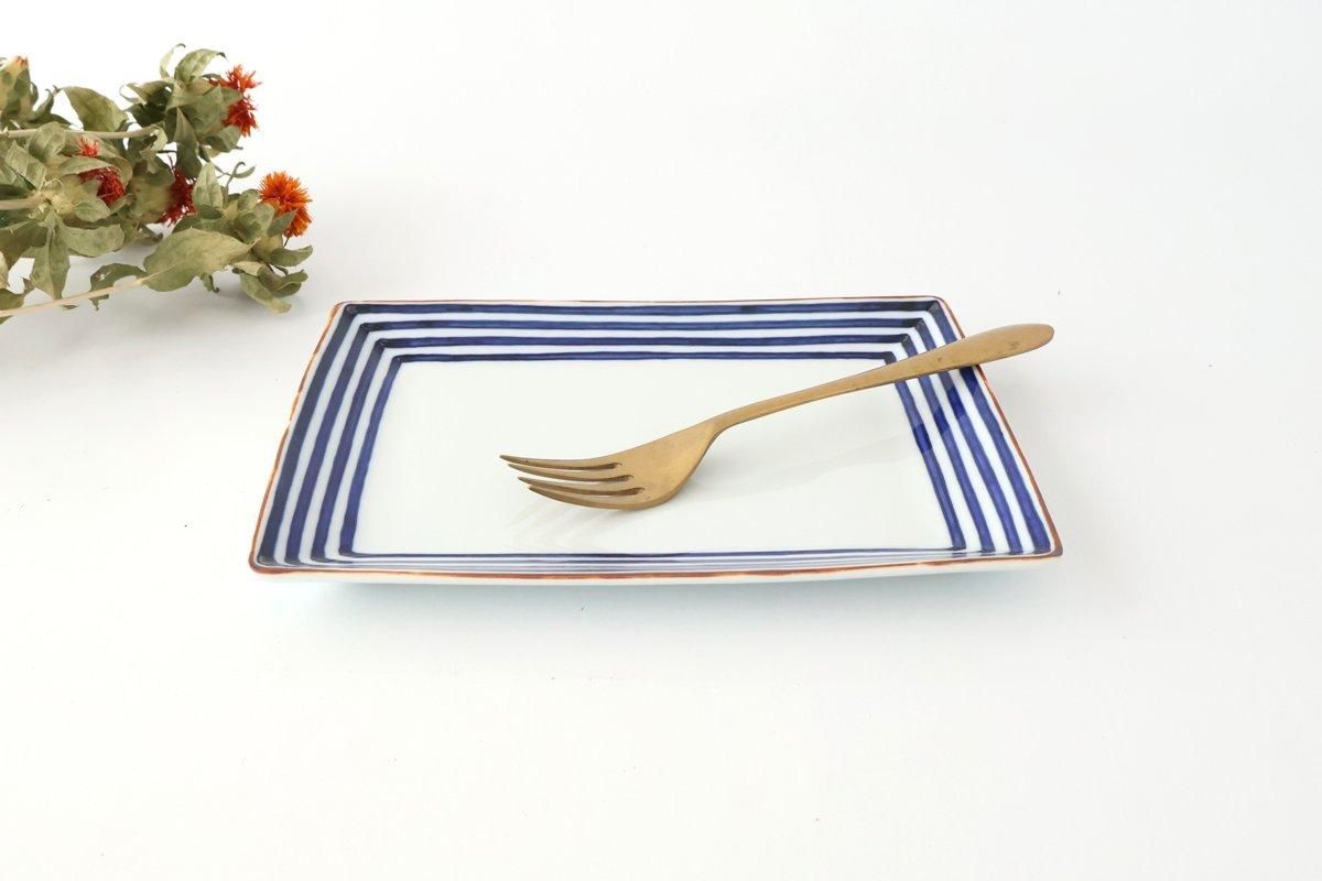 Rectangle Plate Lattice Pattern | Sushi Plate Arita Ware