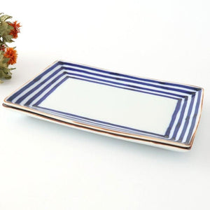 Rectangle Plate Lattice Pattern | Sushi Plate Arita Ware