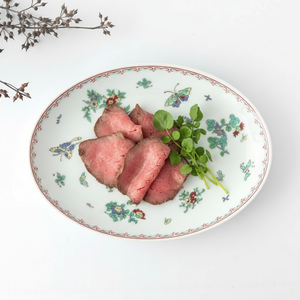 Oval Plate Butterfly 24cm/9.4in | Hasami Ware