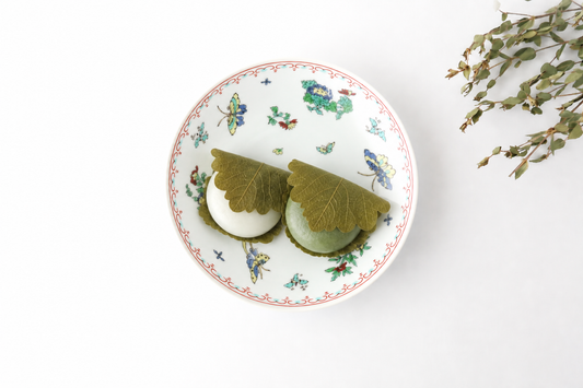 Deep Plate Butterfly Pattern 18㎝/7in | Hasami Ware