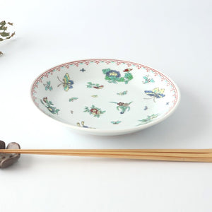 Deep Plate Butterfly Pattern 18㎝/7in | Hasami Ware