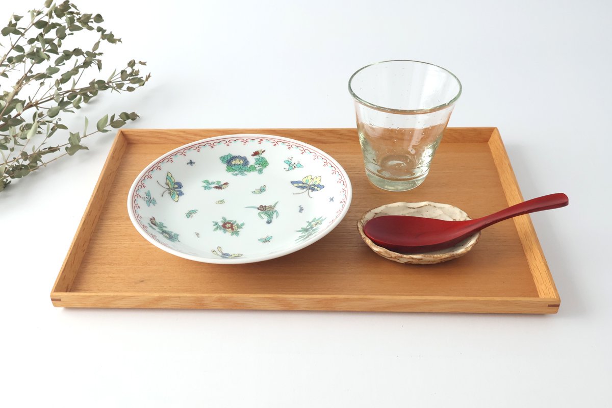 Deep Plate Butterfly Pattern 18㎝/7in | Hasami Ware